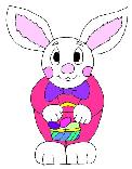 bunny eggs easter card