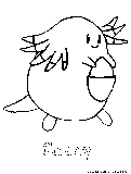 Chansey Coloring Page 