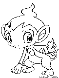 Chimchar Coloring Page 