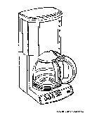 Coffeemaker Coloring Page 