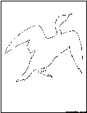 cormorant outline