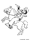 Cowboyonhorse Coloring Page 