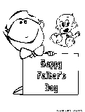 Dads Day Coloring Page 