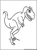 Dinosaur Hunter Coloring Page 