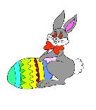 easter bunny egg card