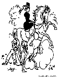 Fall Off Horse Coloring Page 