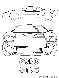 Ford Gt90 Coloring Page 