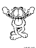 Garfield Tease Coloring Page 