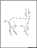gazelle outline
