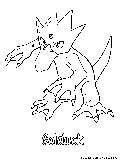 Golduck Coloring Page 