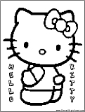 Hello Kitty Coloring Page5 