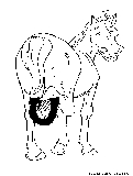Horse Shoe Coloring Page 