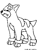Houndour Coloring Page 