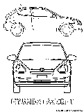 Hyundai Accent Coloring Page 