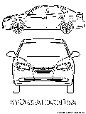 Hyundai Elantra Coloring Page 