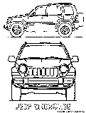 Jeep Cherokee Coloring Page 
