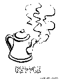 Kettle Coloring Page 
