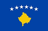 Kosovo Flag  Coloring Page