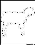 lamb outline