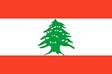 Lebanon Flag  Coloring Page