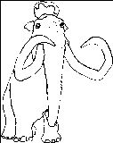 Manny Iceage Coloring Page 