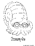 Omanyte Coloring Page 