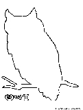 Owl Coloring Page 