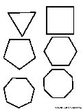 Regular Polygons Coloring Page 