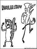 Regular Show Coloring Page 
