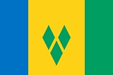 Saint Vincent And Grenadines Flag  Coloring Page