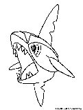 Sharpedo Coloring Page 