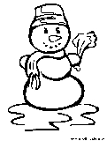 Snowman2 Coloring Page 
