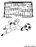 Soccer Goalkeeper Coloring Page 