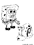 Spongebob Gary Coloring Page 