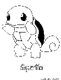 Squirtle Coloring Page 