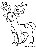 Stantler Coloring Page 