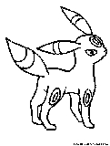 Umbreon Coloring Page 