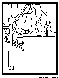 Wintercountry Coloring Page 