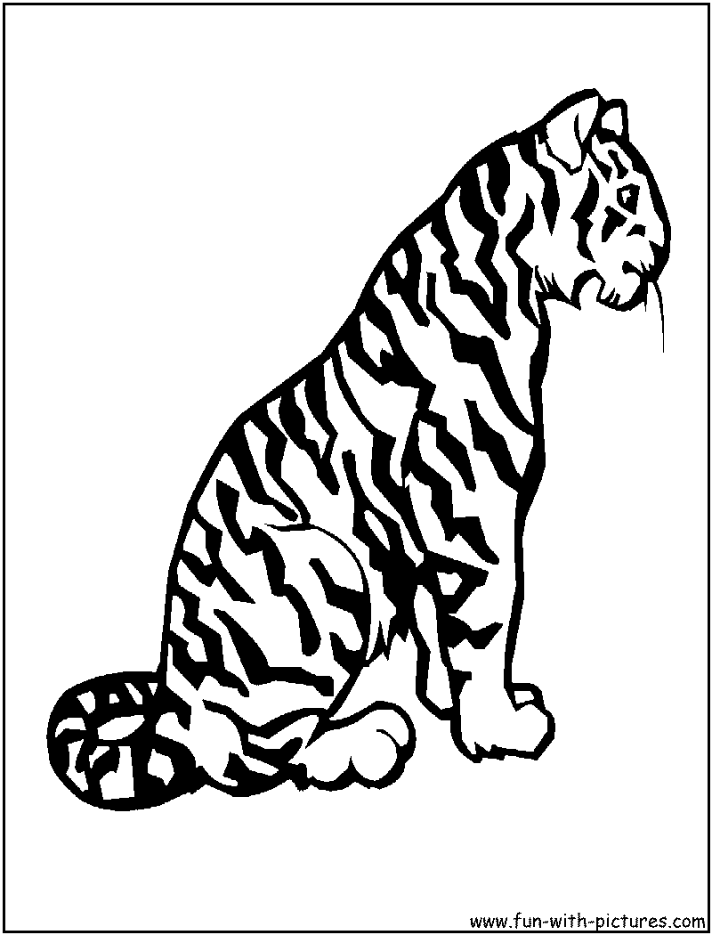 Tiger Coloring Page 