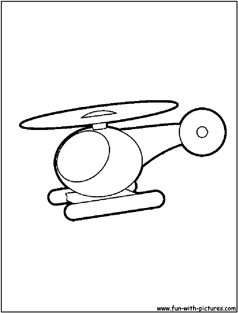 Toyhelicopter Coloring Page 