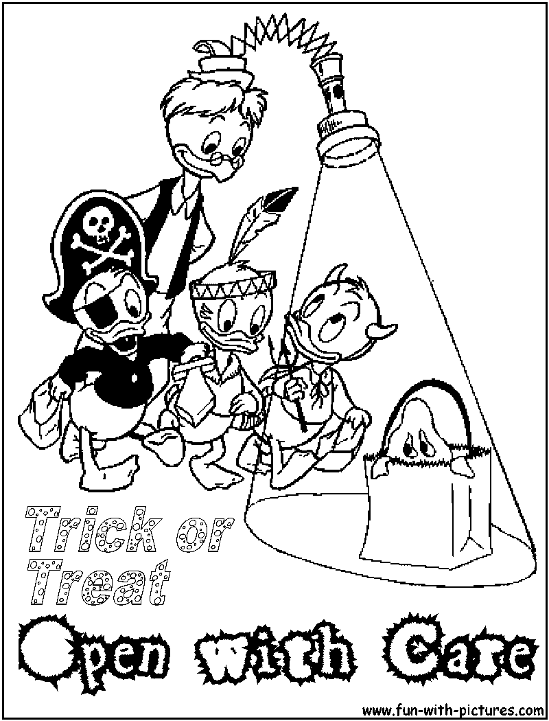 Trickortreat Openwithcare Coloring Page 