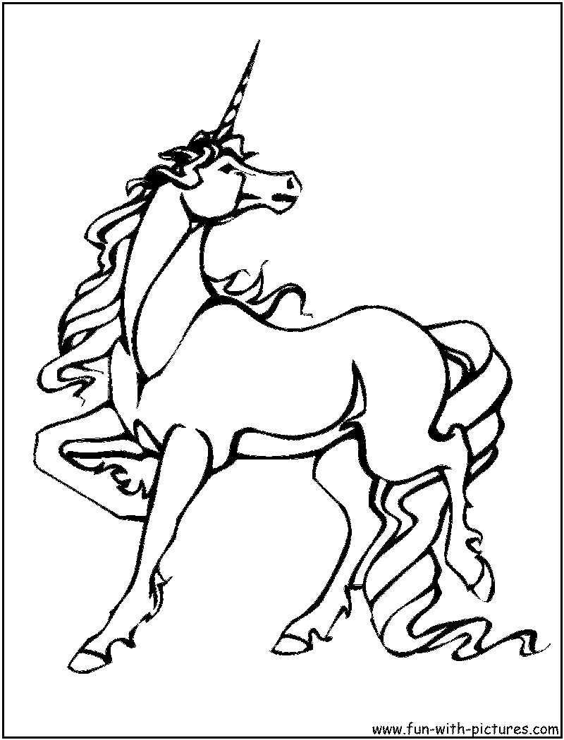 Unicorn Coloring Page3 