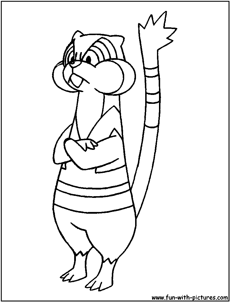 Watchog Coloring Page 