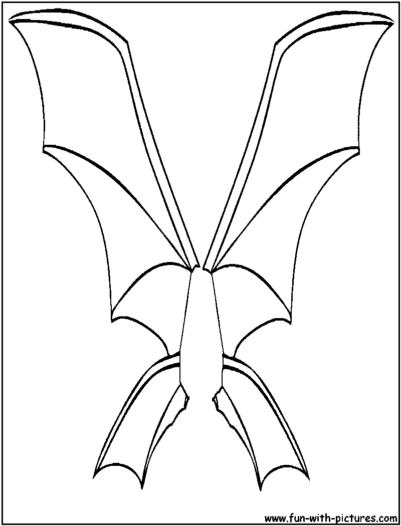 Wings Coloring Page 