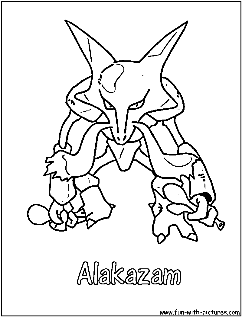 How to Draw Pokemon, Alakazam