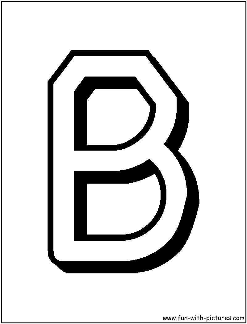 Printable Letters B Letter B For Kids Printable Letter B Coloring
