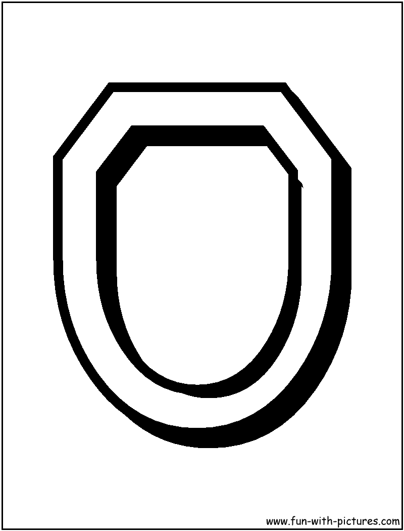 Alphabet Letters O Coloring Page 