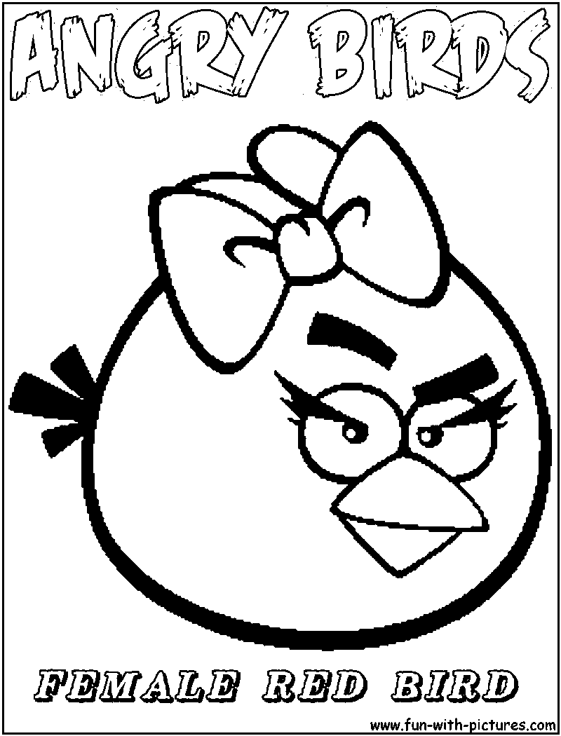 Desenhos do Angry Birds para Imprimir e Colorir