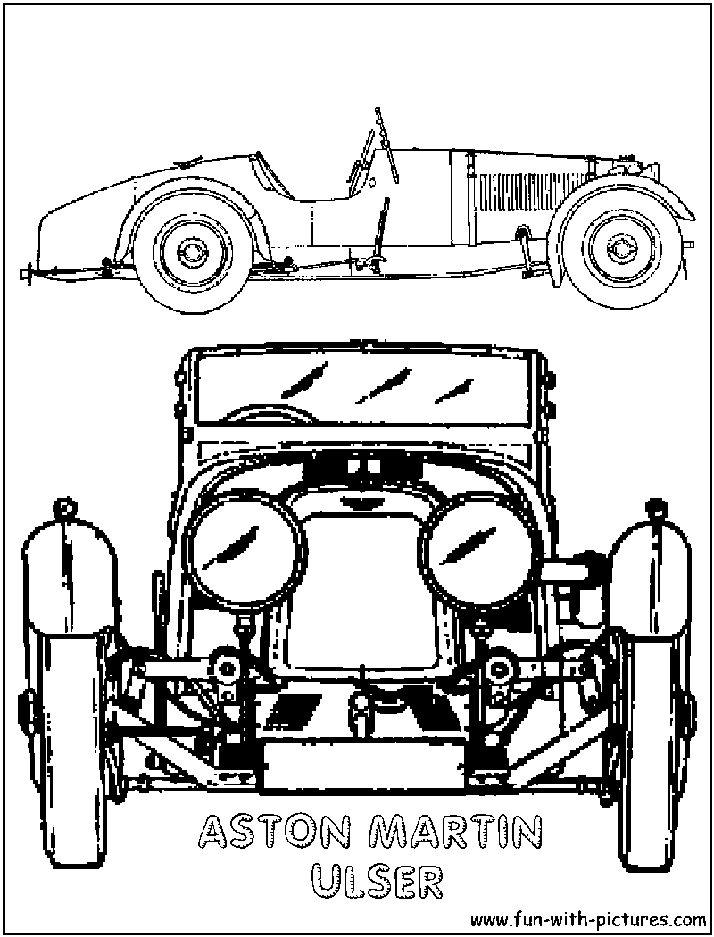 aston martin coloring pages