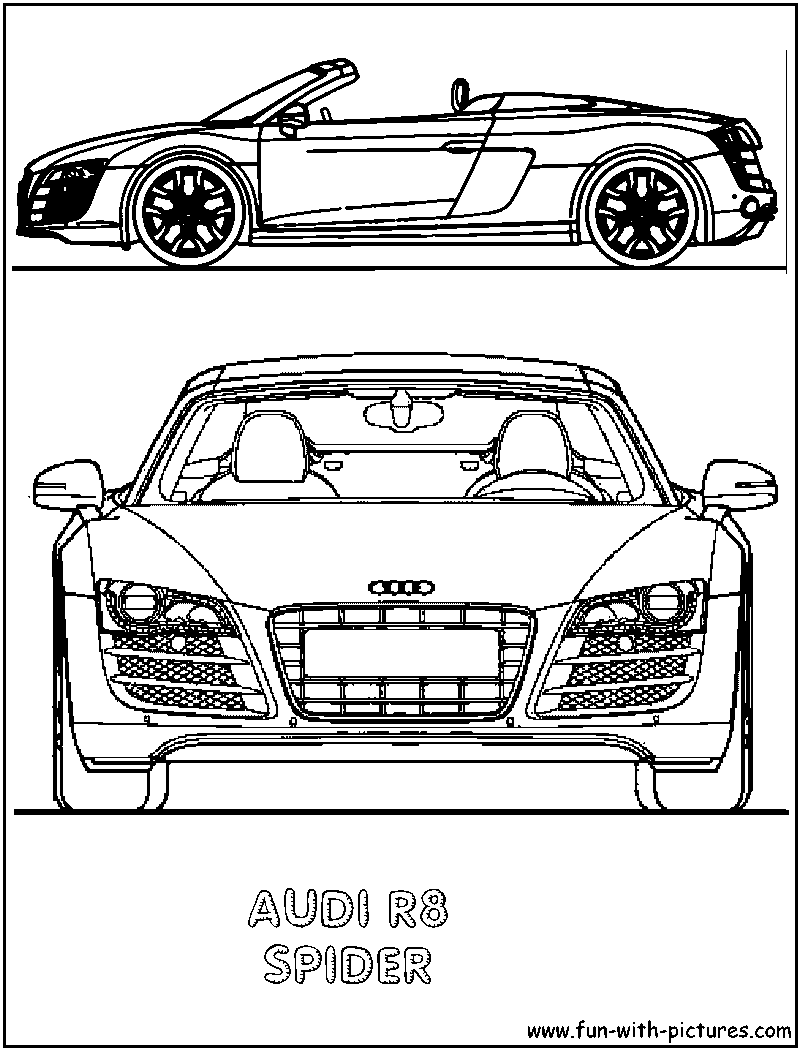 audi coloring pages